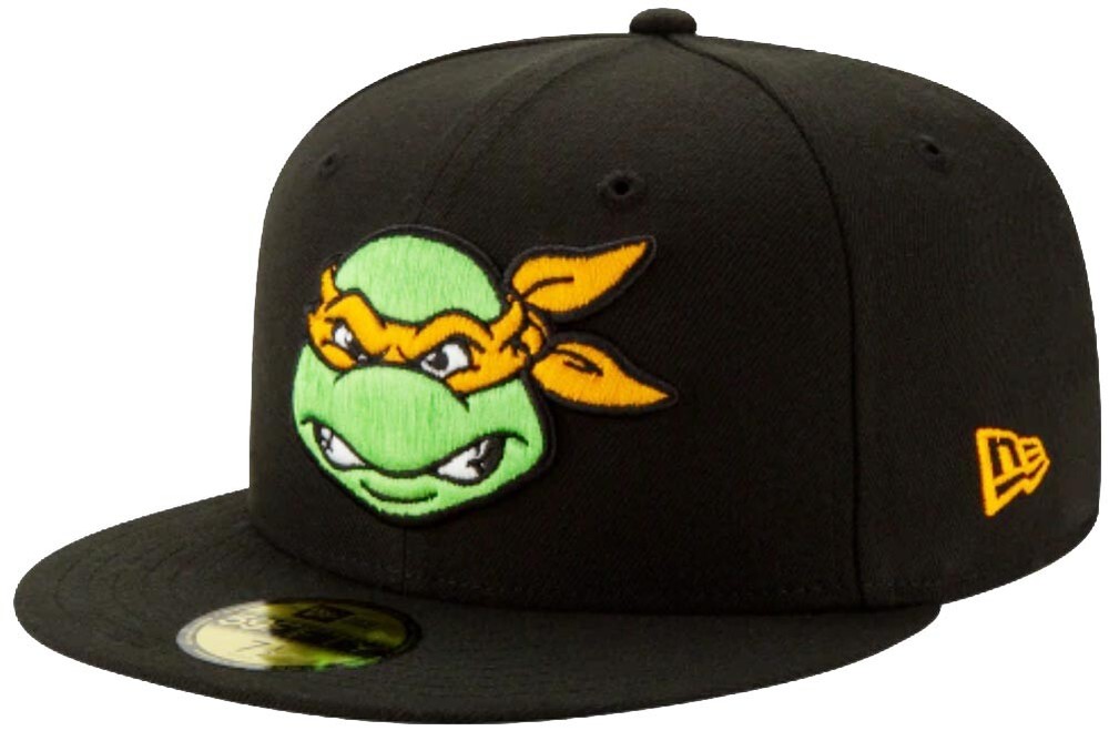 New Era Michelangelo Black Orange Cap 59Fifty Fitted Limited Custom Edition