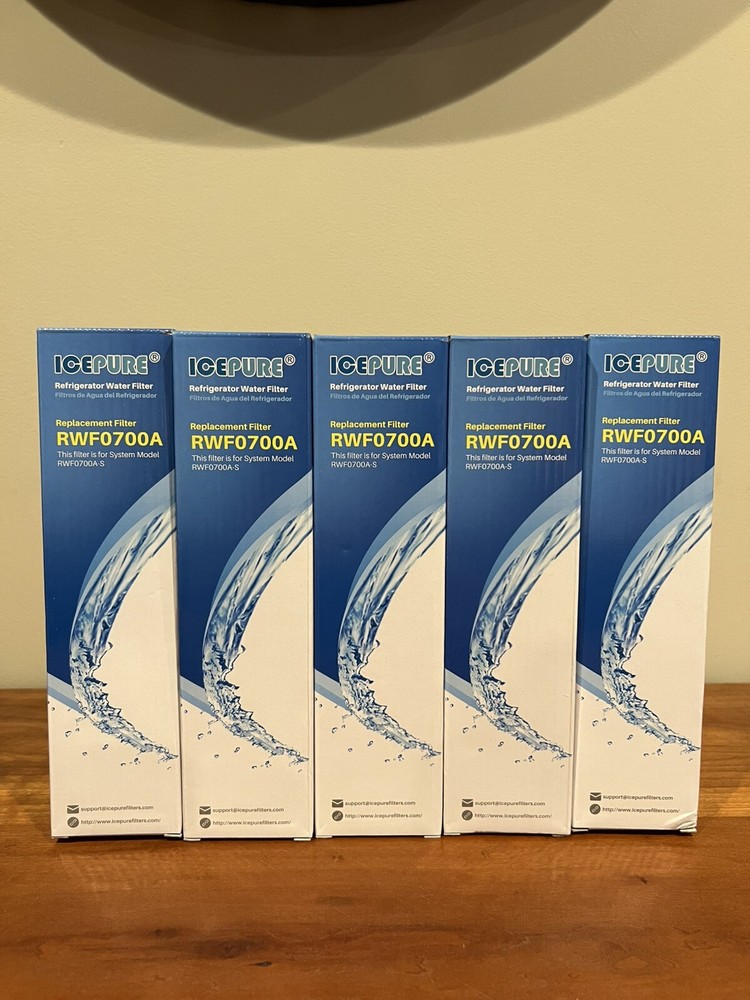 NEW Sealed 5-Pack IcePure RWF0700A Refrigerator Water Filter for Samsung and More