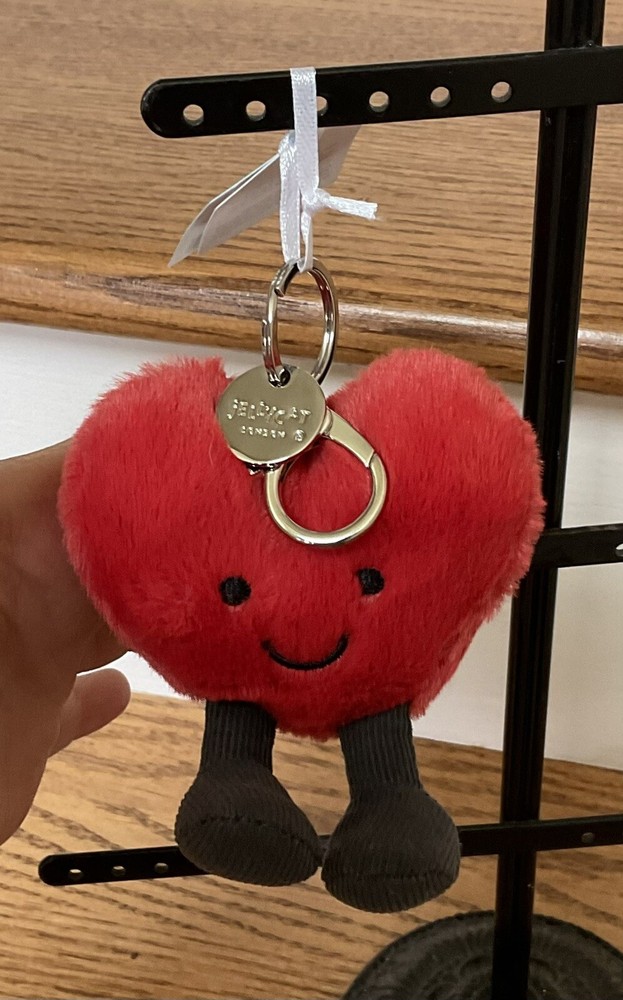 Jellycat I Am Amuseables Heart Bag Charm NWT, Authentic