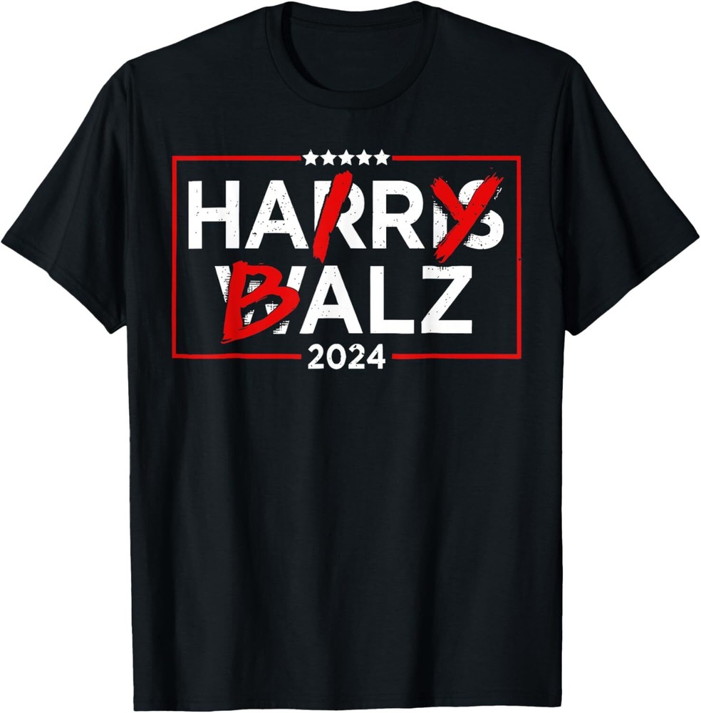 Funny Harris Walz 24 Hairy Balz 2024 Meme Democratics Vote Unisex T-Shirt