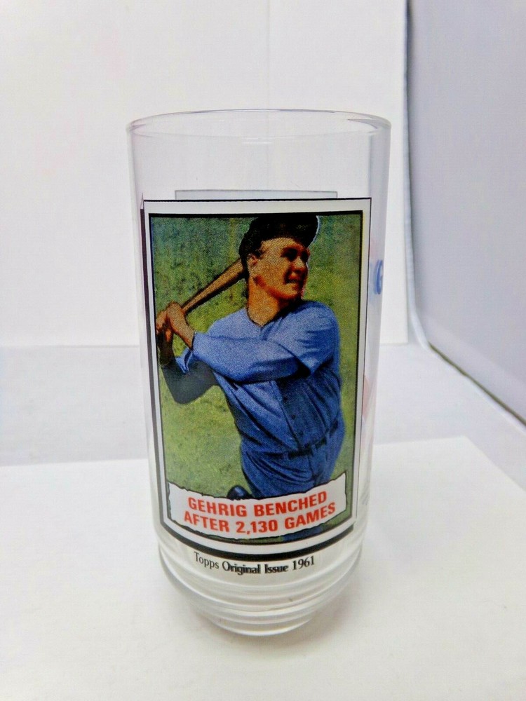 Lou Gehrig Yankees 1993 McDonalds Collectors Glass Topps 032322DMTFR