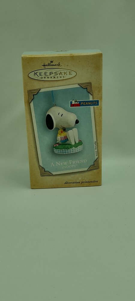 2004 Hallmark Keepsake Snoopy A Brand New Friend Ornament New In Box