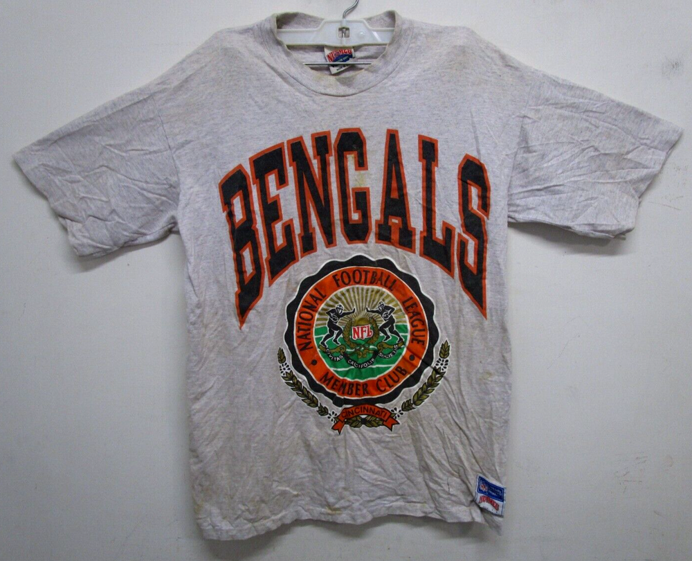 VTG 1980's-90's CINCINNATI BENGALS NFL NATIONAL FOOTBAL LEAGUE CLUB T-SHIRT SZ L