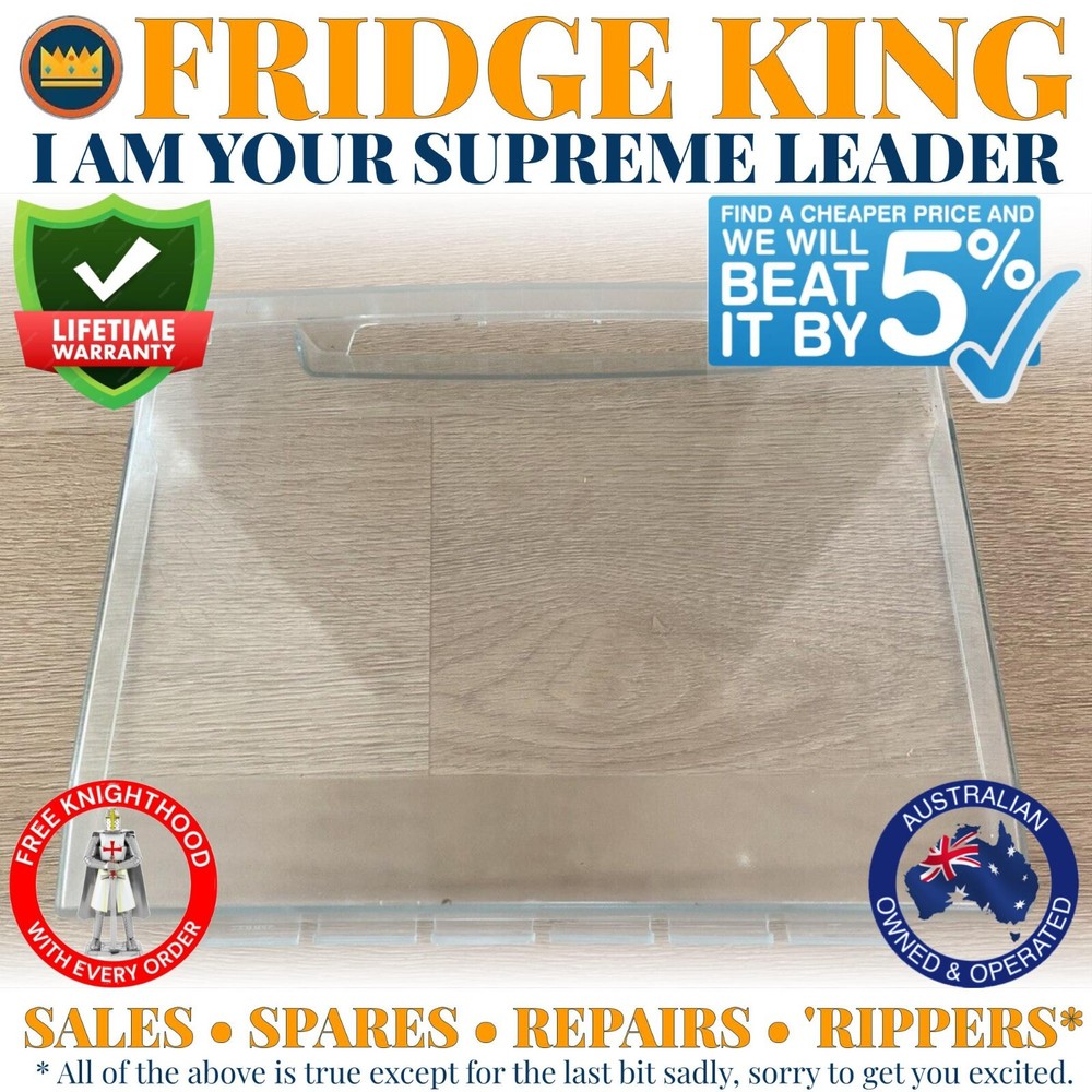 1456581 Westinghouse fridge FREEZER BASKET front panel facia WSE6070 WSE6100