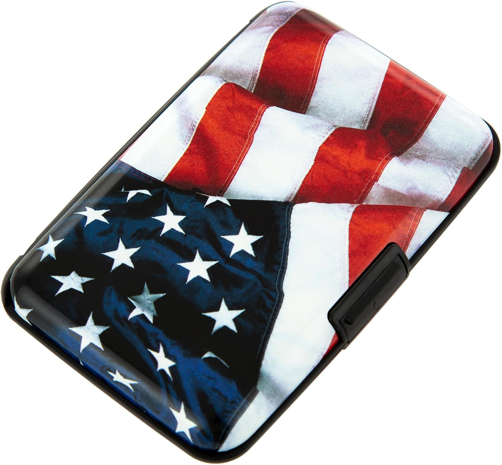 RFID Blocking Small Metal Credit Card Holder Wallet for Women Men Business Alumi