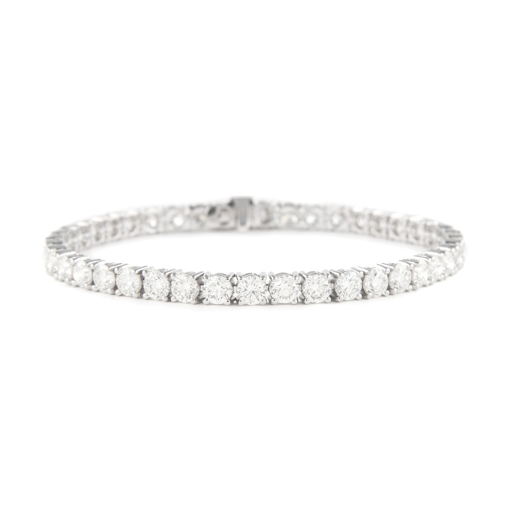 Alexander Beverly Hills 10.10ct Diamond Tennis Bracelet 18k White Gold