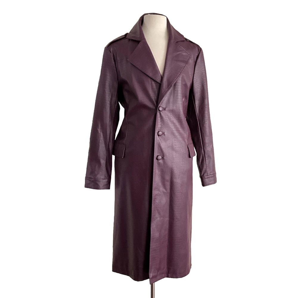 Joker Suicide Squad Purple Jacket Trench Coat Men L Cosplay Hot Topic Jared Leto