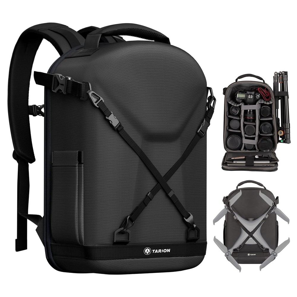 TARION Hardshell Camera Backpack Bag: 3-side Hard Case Camera Backpack Photog...