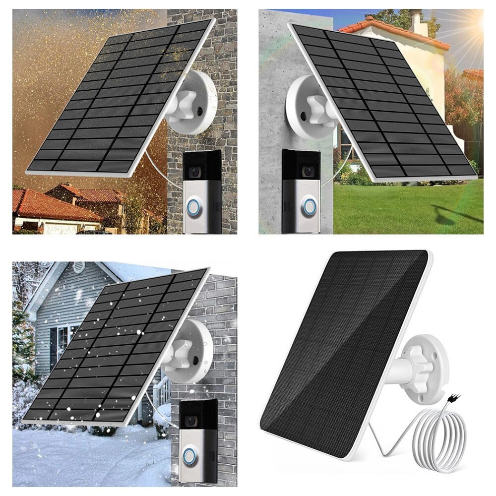 A Perfect Match Our 6W Solar Charger and Your For Video Doorbell System