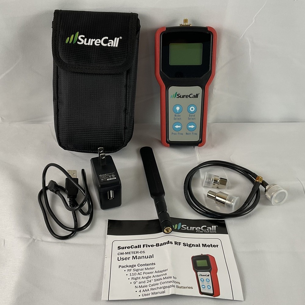 SureCall Portable 5-Band Cellular Signal Meter CM-METER-01 Kit
