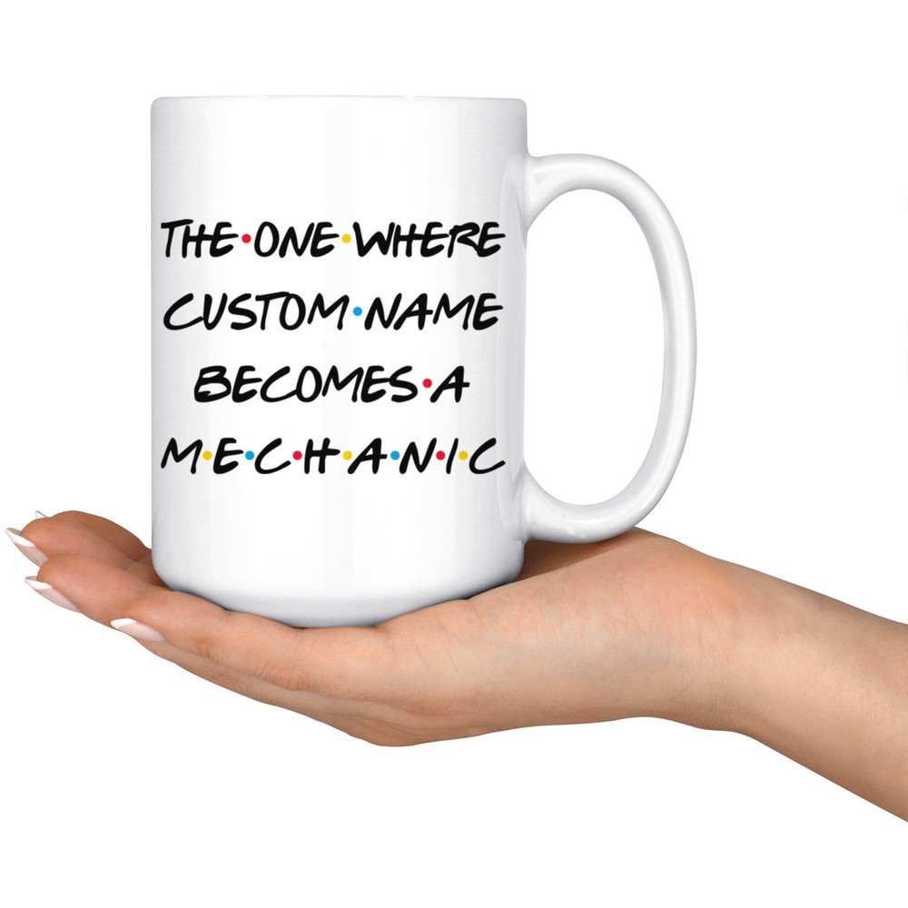 Personalized Mechanic Graduation Mug Mechanic Promotion Present Best Mechanic