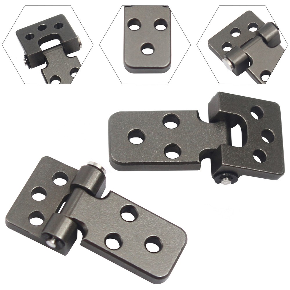 2x Set Simulation Hood Hinge CNC Metal DIY For 1/10 Traxxas Axial RC Crawler Car