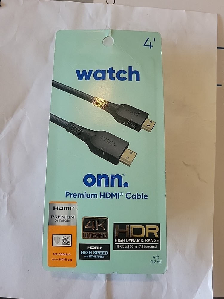 Onn HDMI Premium Cabel
