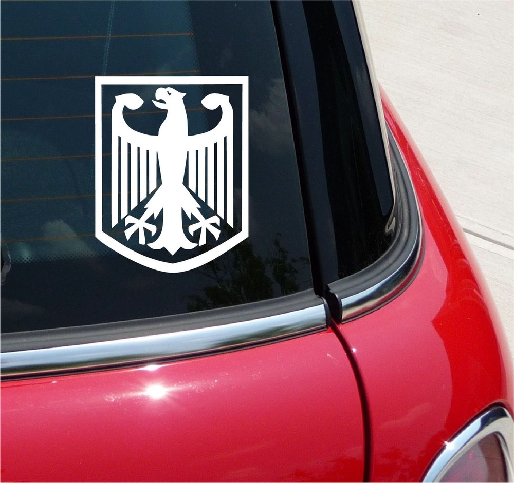 GERMANY COAT OF ARMS EAGLE STICKER DECAL CAR WINDOW GERMANY BIRD BUNDESADLER