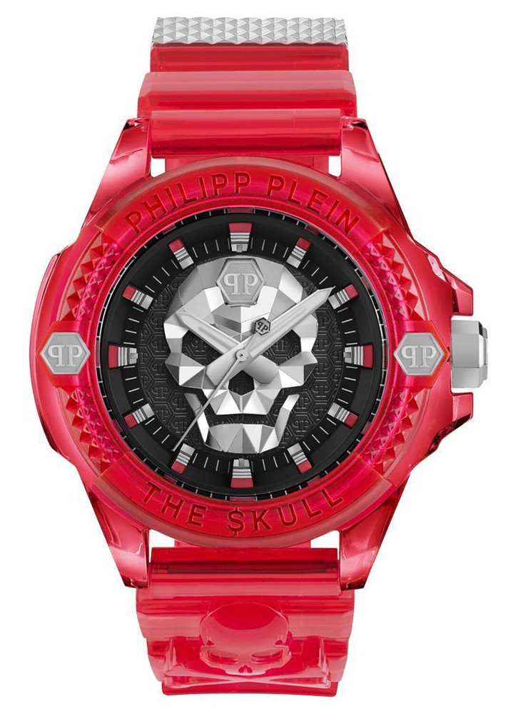 Philipp Plein Unisex Watch The Skull Synthetic Red PWWAA0223