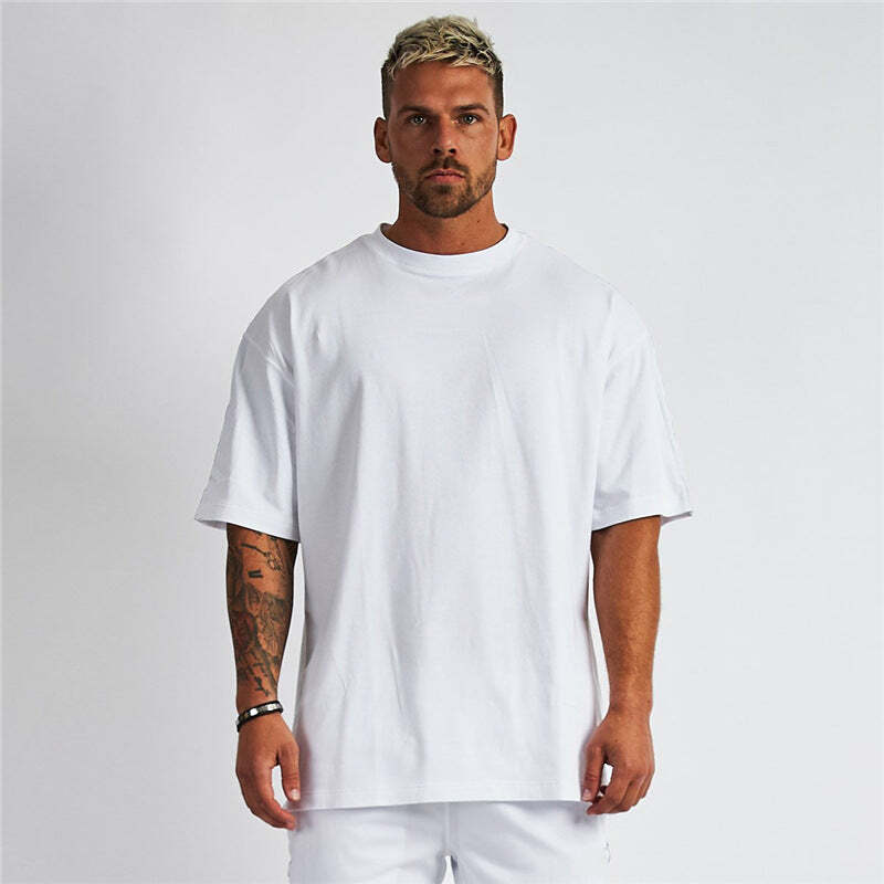 solid color blank sports short-sleeved T-shirt