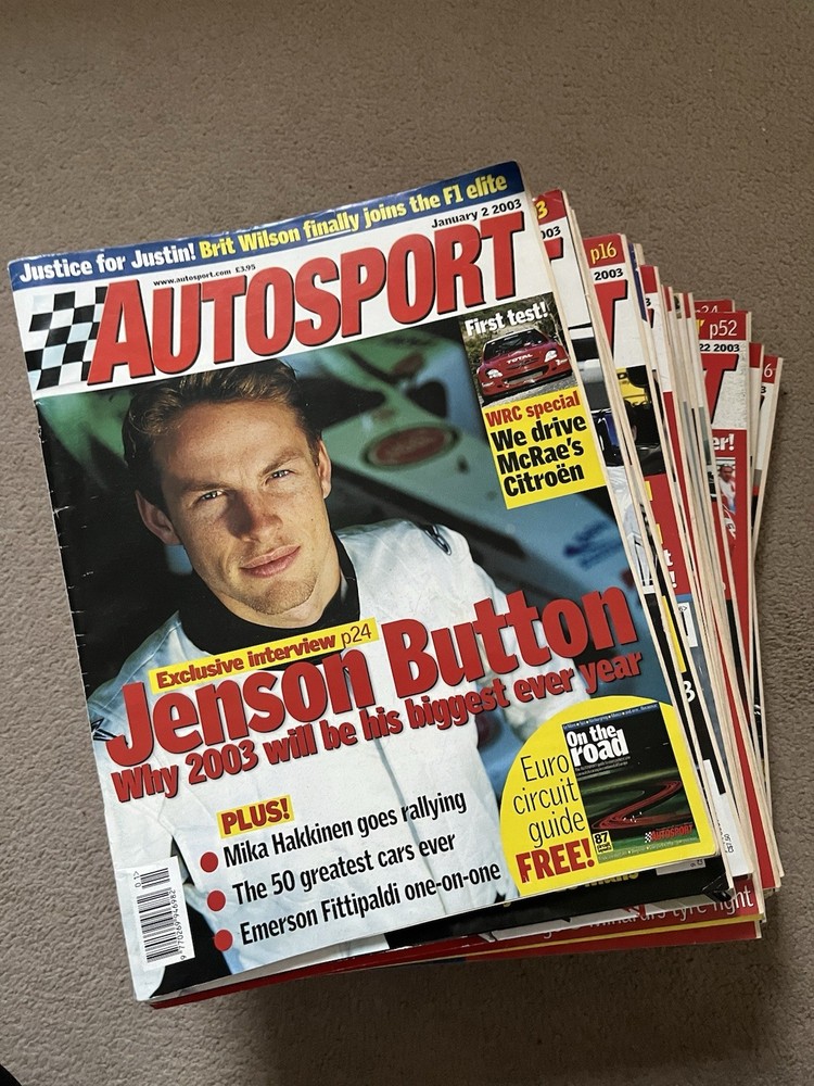 Giant Joblot Bundle Of Autosport Magazine January To June 2003