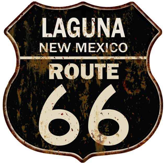 LAGUNA, NEW MEXICO Route 66 Shield Metal Sign Man Cave Garage 211110014152