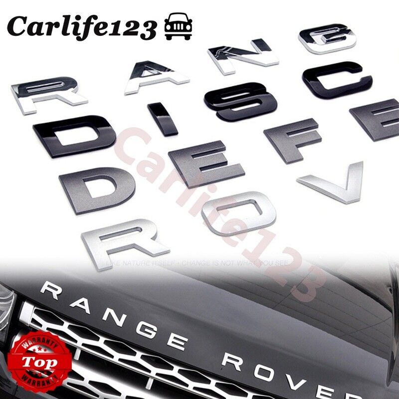 Car Front Hood Rear Badge Sticker for Land Rover ERANGE ROVER DISCOVERY DEFENDER