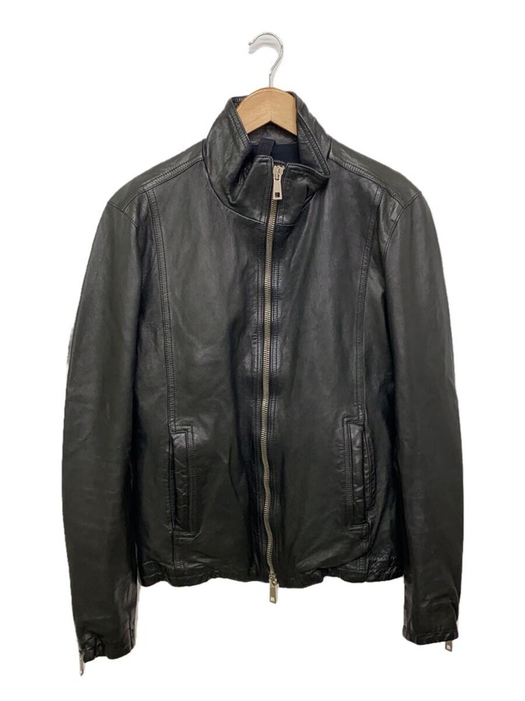 Musher Leather Jacket Blouson Black Genuine Leather Mmu16A4011 2296