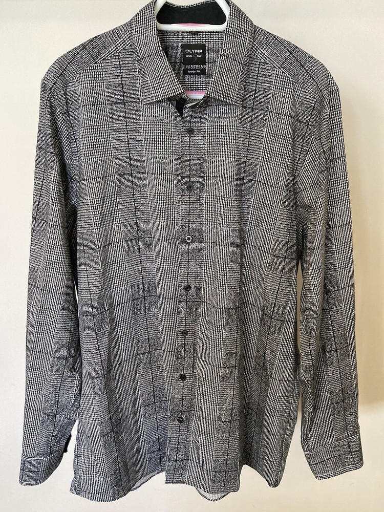 Vintage Collectable Germany Olymp Level Five Body Fit Shirt Men’s Size 44 17,5”