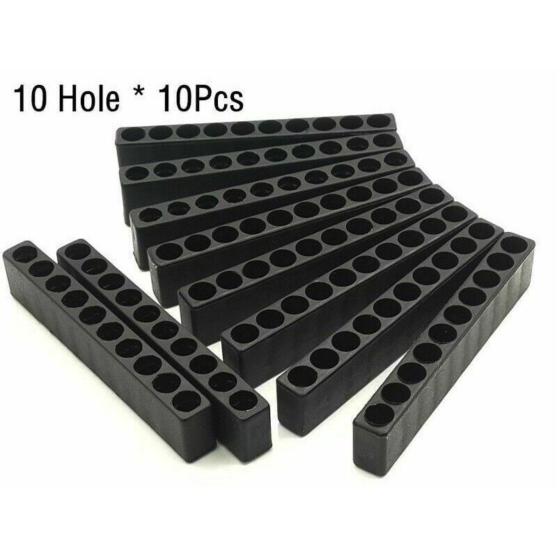 10-Piece Screwdriver Bit Holder with 1/4 Hex Shank Storage Case  