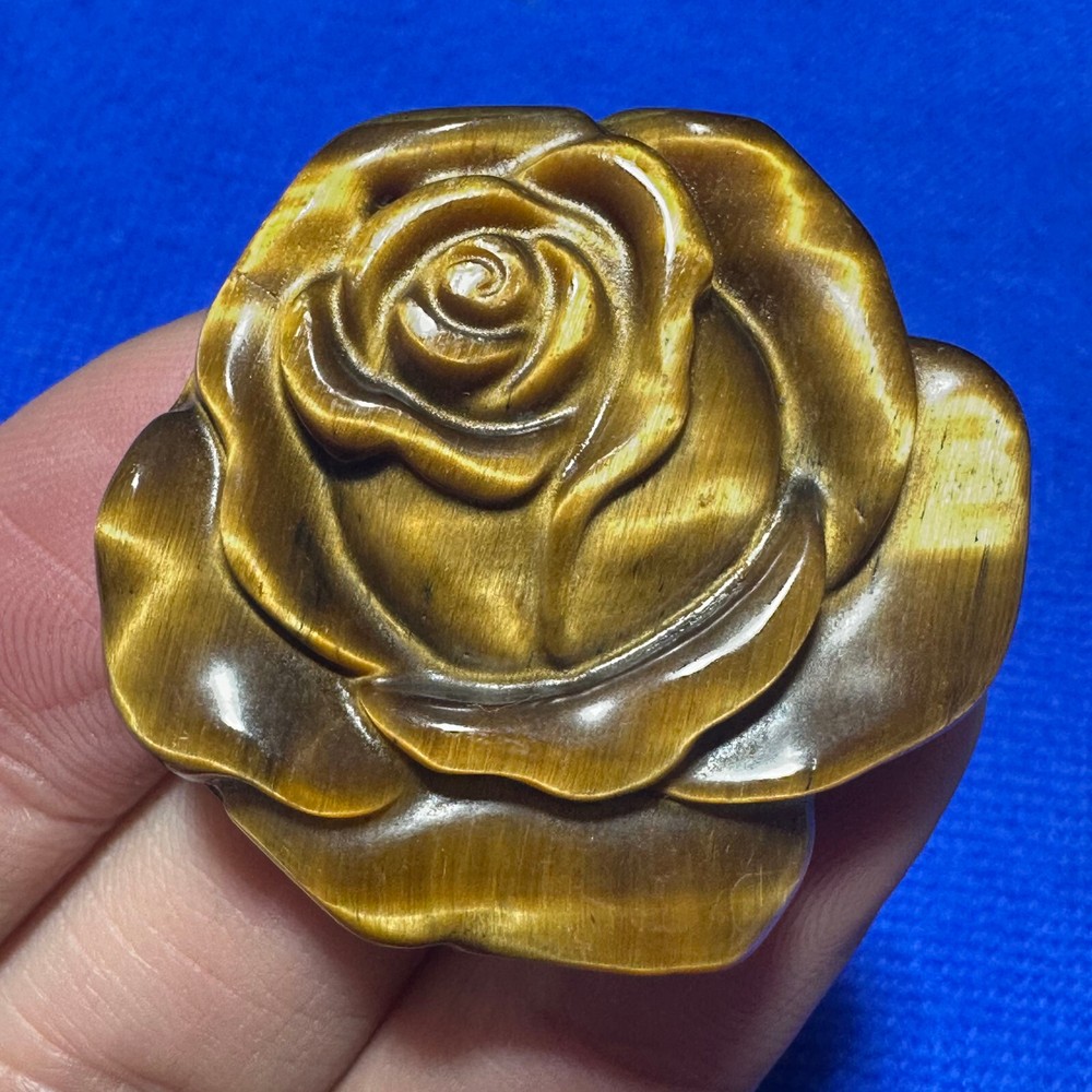 Natural Carved Tiger eye Rose Quartz Skull Crystal Specimen Reiki Healing 1PC