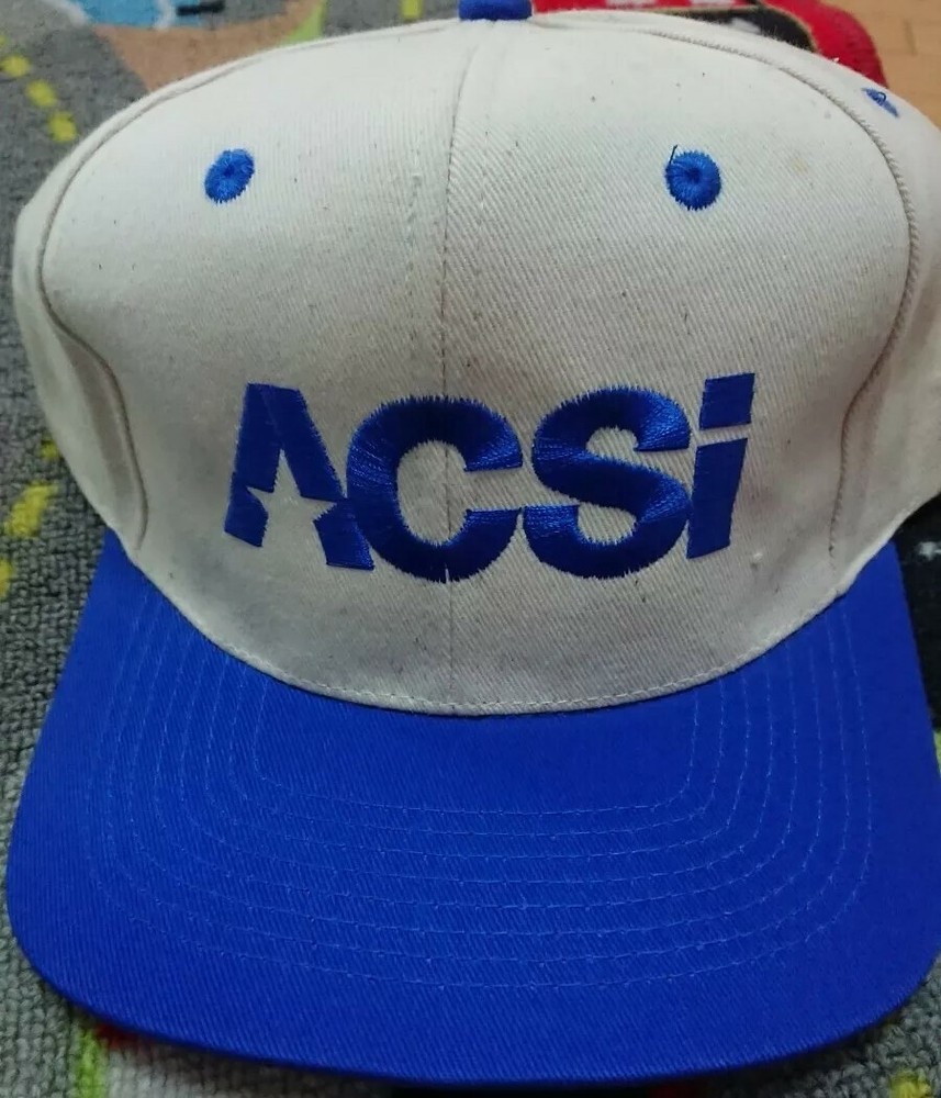 American Customer Service Index Vintage Snapback Hat Cap rare trucker bank-image