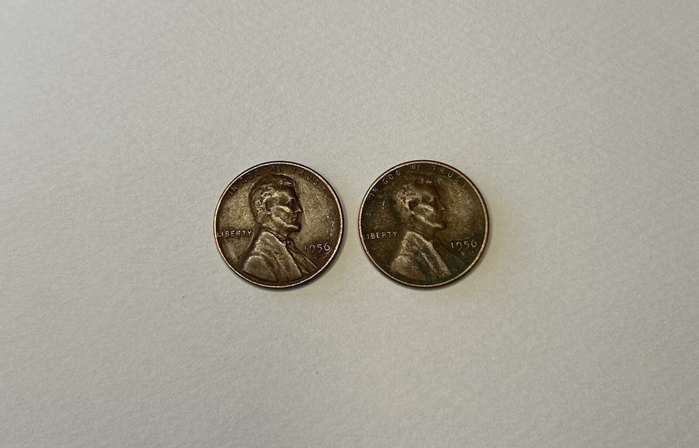 1956-D Lincoln Wheat Penny Cent Set / Vintage Coin Lot / Vintage Penny Lot