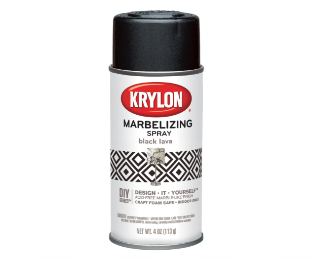 Krylon I00601 Marbelizing Spray Decorative Finishes, Black Lava, 4 Ounce Krylon