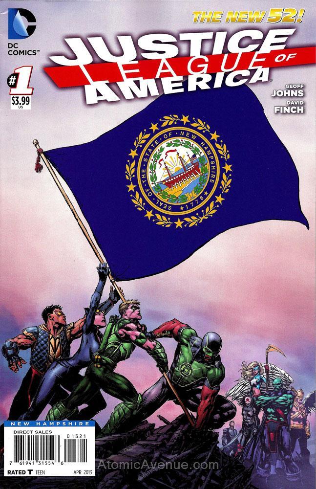 Justice League of America (3rd Series) #1B (30th) VF/NM; DC | New 52 New Hampshi