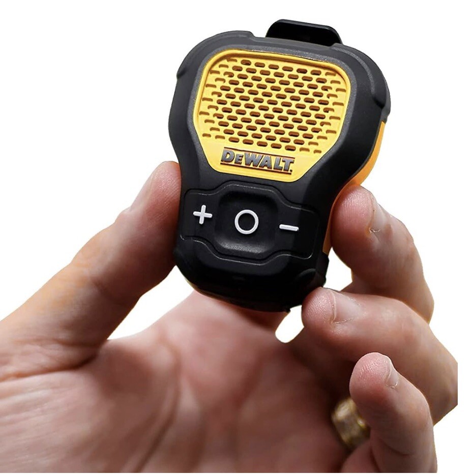 Wearable Bluetooth Speaker (Updated Version), Clip-On Wireless Jobsite