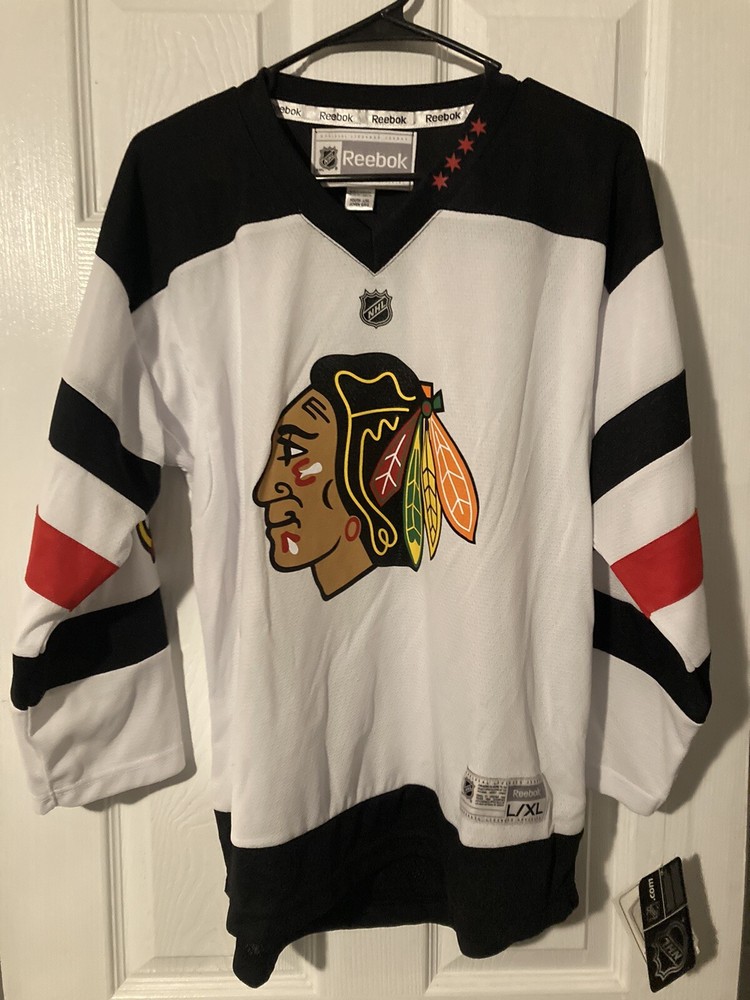 Reebok NHL Youth Chicago Blackhawks White Team Hockey Jersey