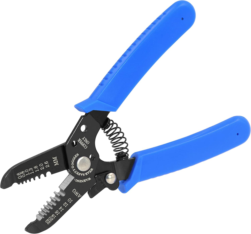 Precision Wire Stripper and Cutter with Safety Lock, Wire Stripping Cutting Tool
