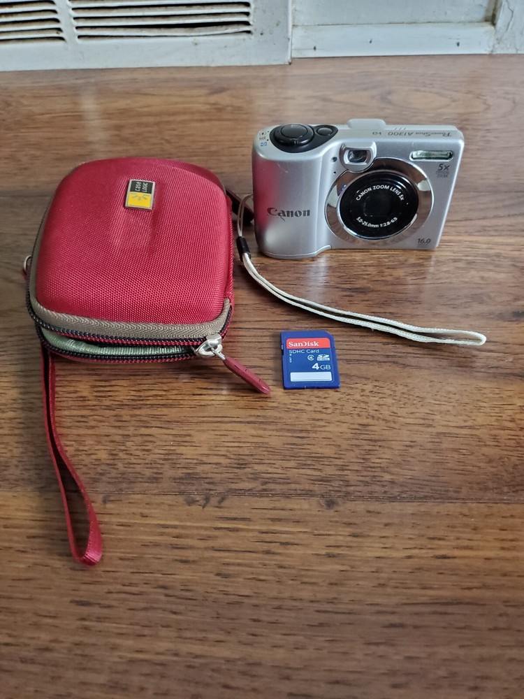 キャノン PowerShot A1300 16.0 MP デジタルカメラ 5倍デジタルズームケース&SDカード付き