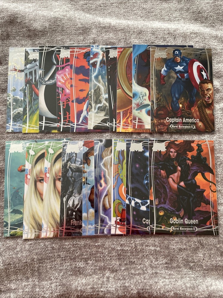 2024 Marvel Masterpieces XL - Level 1-4 Base Lot Of 19 - Captain America ++