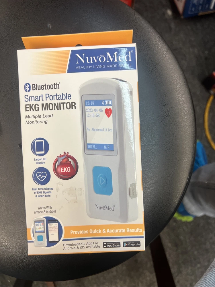 NuvoMed Smart Portable EKG Monitor -Bluetooth -