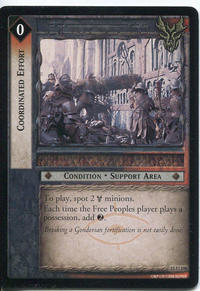 Lord Of The Rings CCG Hunters 15U106 Coordinated Effort