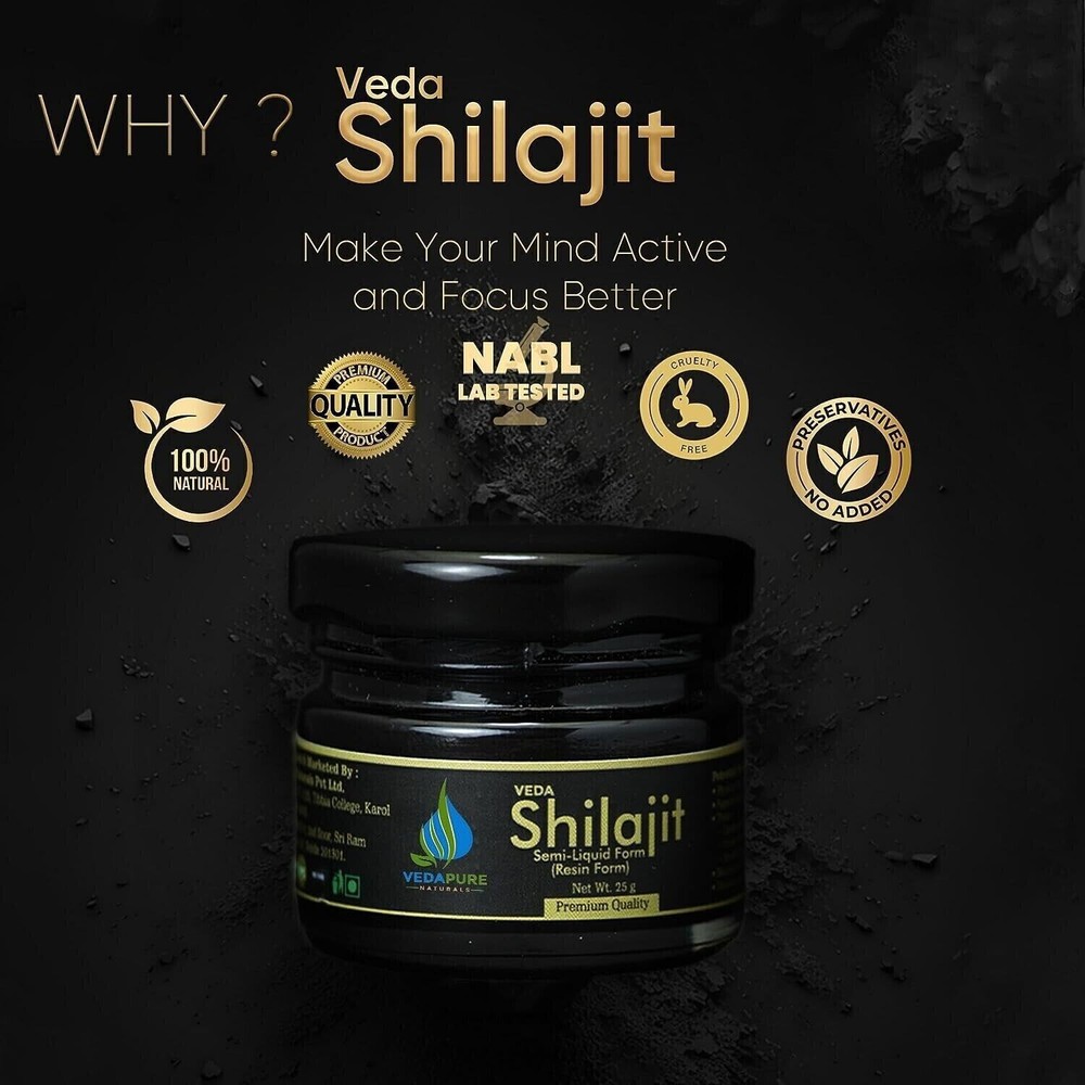Shilajit Paste 25GM - Pure Resin for Men & Women - Original Silajit - BUY NOW!X9-image
