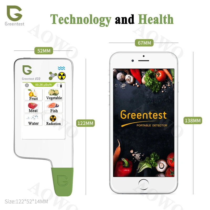 Greentest Nitrate Tester for Food Safety Check on Fruits Vegetables Meat and Radiation