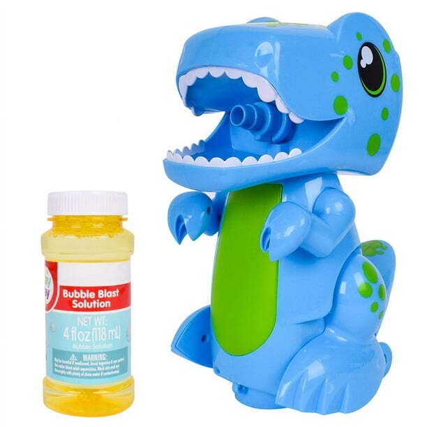 Bubble Blowing Dinosaur Toy with Lights Sounds and Movement for Ages 3+