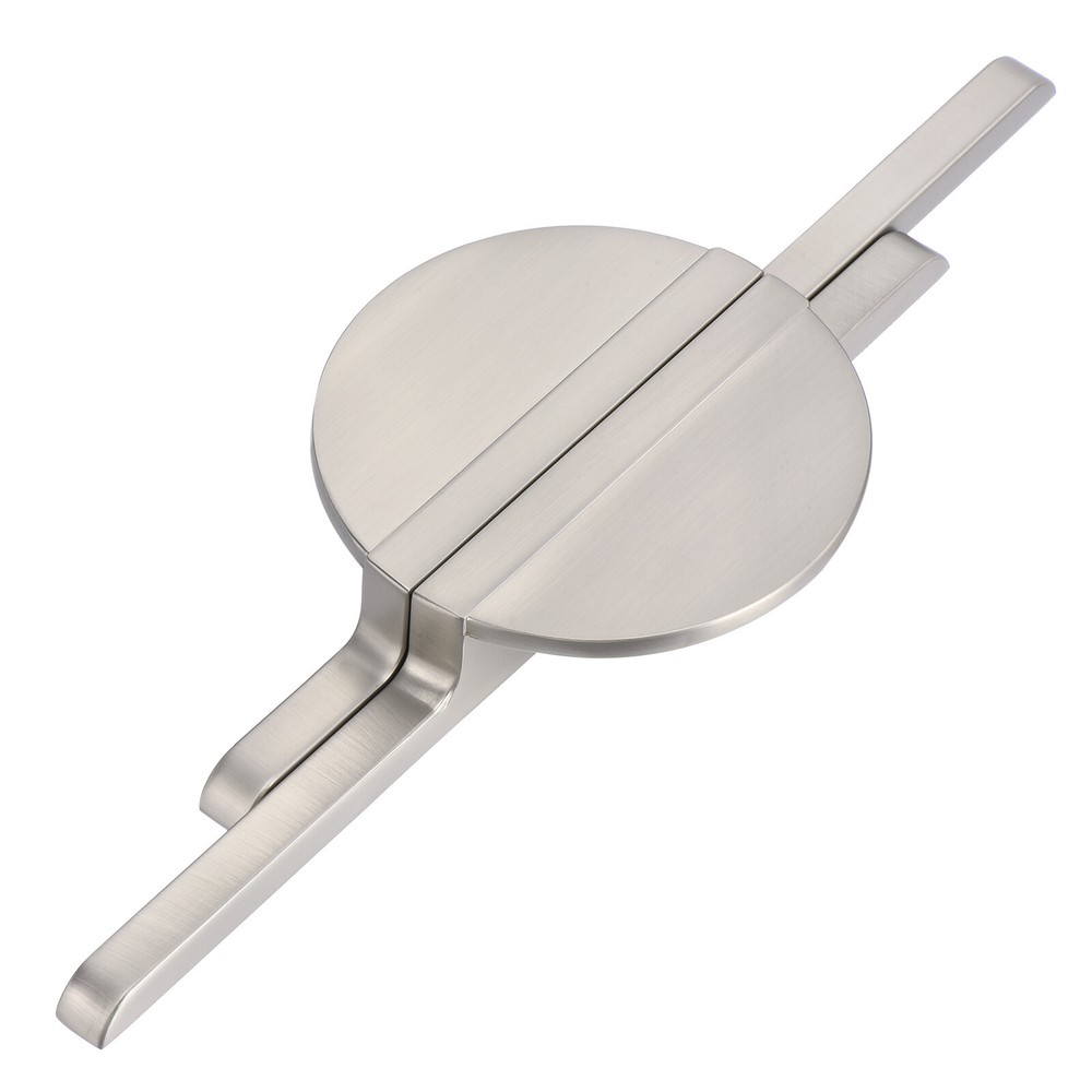 2 Pack Brushed Silver Semicircle Cabinet Pulls 2.5 Inch 64mm Handles