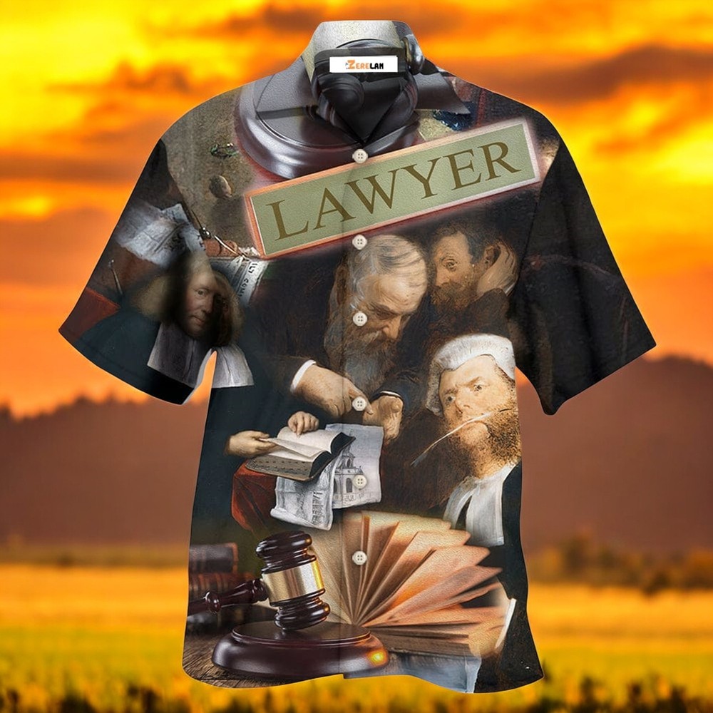 Lawyer Serious Style Hawaiian Shirt Short Sleeve Summer Beach Sizes S to 5XL