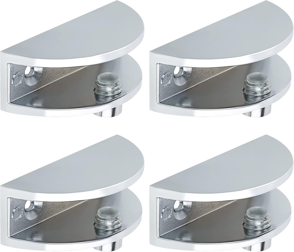 Alise Glass Shelf Bracket Adjustable Shower Brackets,Heavy Duty Clamp Holder for