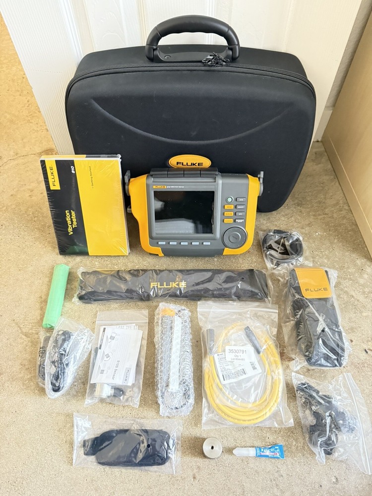 Fluke 810 Vibration Tester with Tachometer and Triaxial Accelerometer Free Shipping
