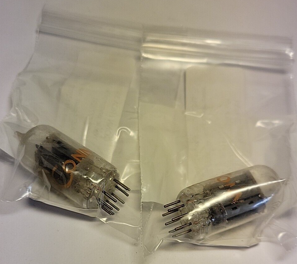 Vintage 1959 RCA 12AU7A  Clear Top Preamp Tubes Matched Pair TV-7D/U Tested
