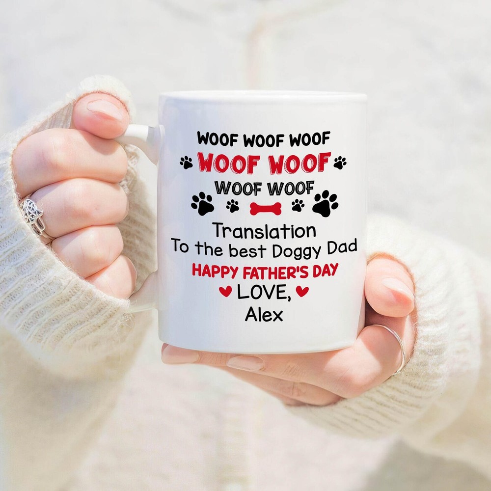 Personalized Name Dad Mug Funny Coffee Mug For Dad Happy Father's Day Gifts