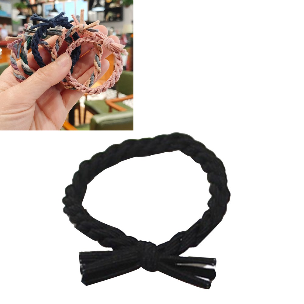 High Elasticity Braided Hair Tie for Thick Hair - Fashionable Fixation Rope Band