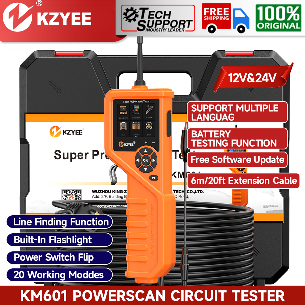12V 24V Automotive Circuit Tester Probe for Fuel Injection Diagnostics  