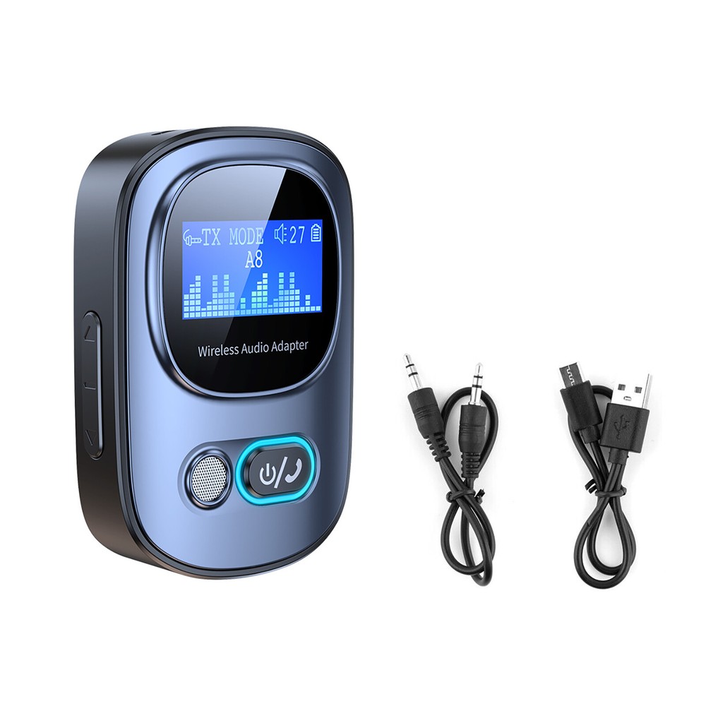 Wireless Bluetooth 5.3 Transmitter Receiver MP3 Audio Adapter 3.5mm Aux Car PC